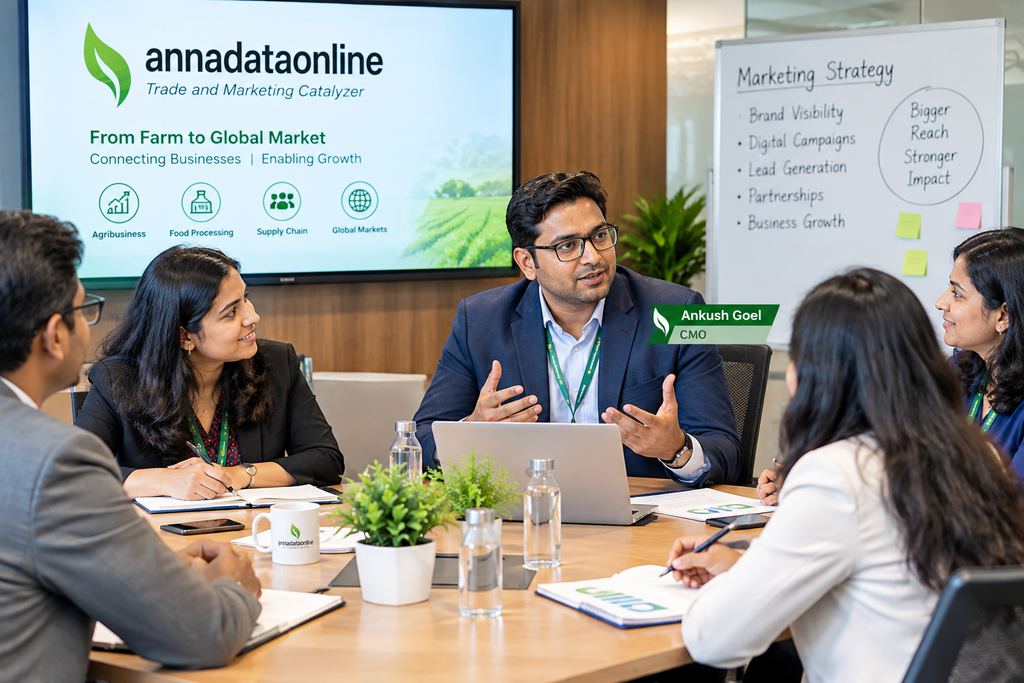 Annadataonline marketing team developing integrated digital marketing strategies, campaigns, lead generation, brand promotion, and business growth solutions.