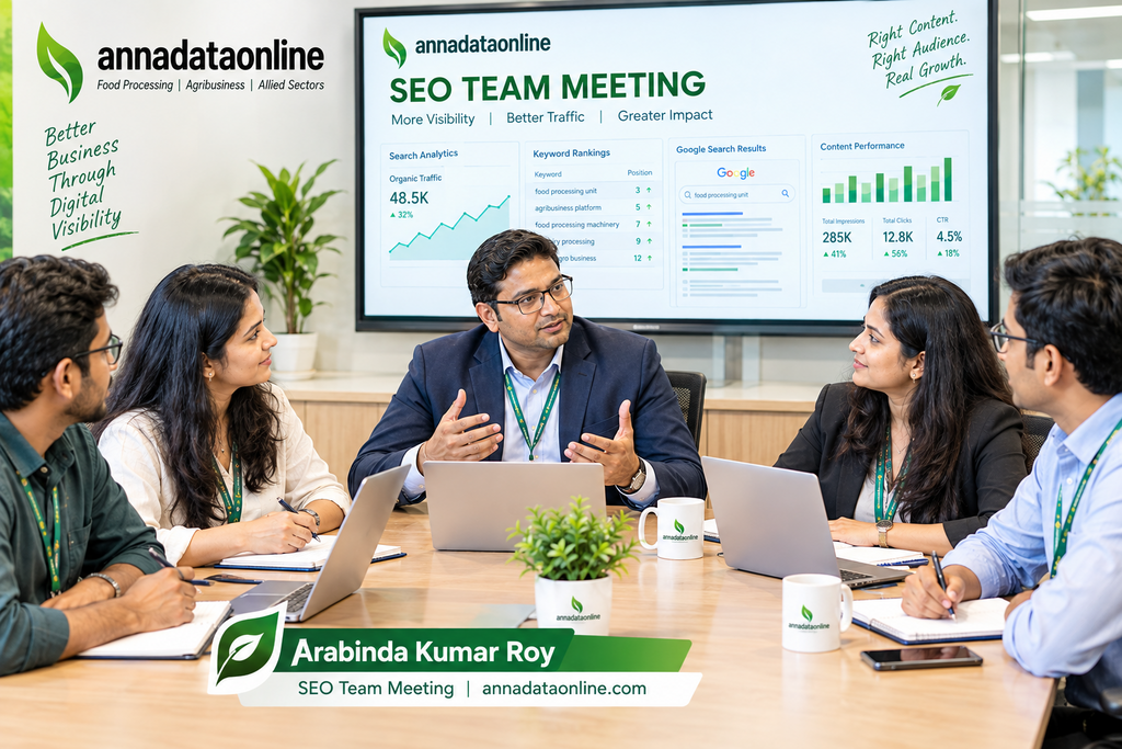 Annadataonline social media manager team planning content, campaigns, audience engagement, and brand growth strategies